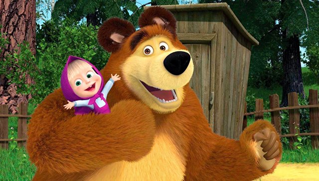 Chinese and Indian children to see Masha and the Bear Russian cartoon