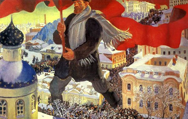 Б. М. Кустодиев. «Большевик», 1920 г.