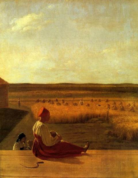 Alexei Venetsianov. Harvest. Summer. Mid-1820s