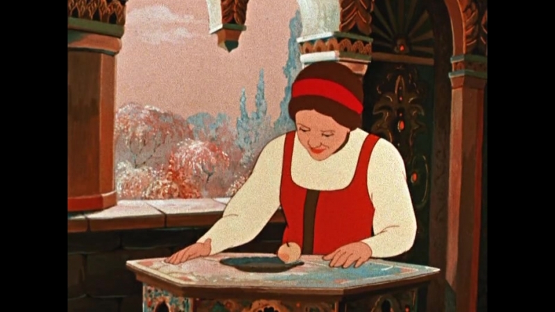Кадр из советского мультфильма «Аленький цветочек» 