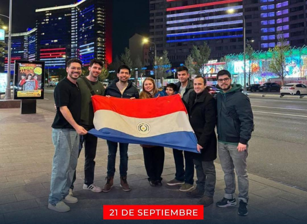 Парагвайские студенты в Москве. Фото: Cámara Paraguayo Rusa