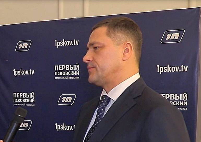 Губернатор Псковской области Михаил Ведерников, стоп-кадр