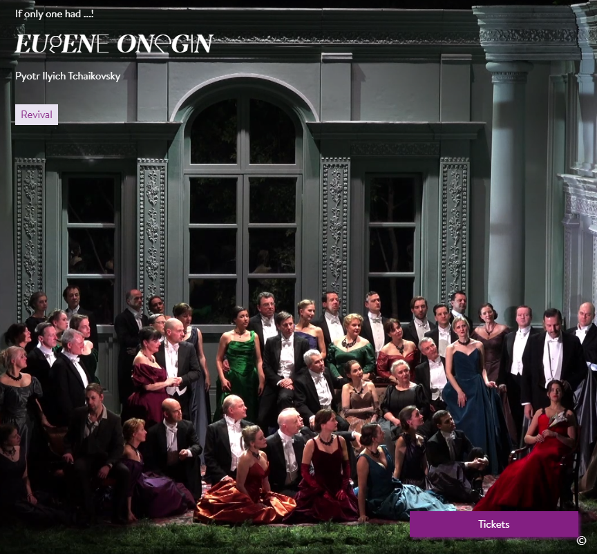 «Евгений Онегин» в берлинском музыкальном театре «Комише опер» (стоп-кадр)