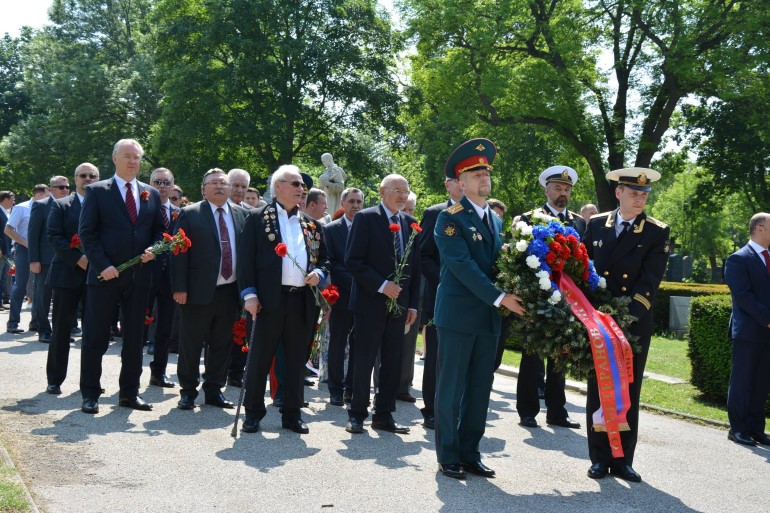 Мемориальная акция в Вене. Фото: Постоянное Представительство России при ОБСE/Facebook