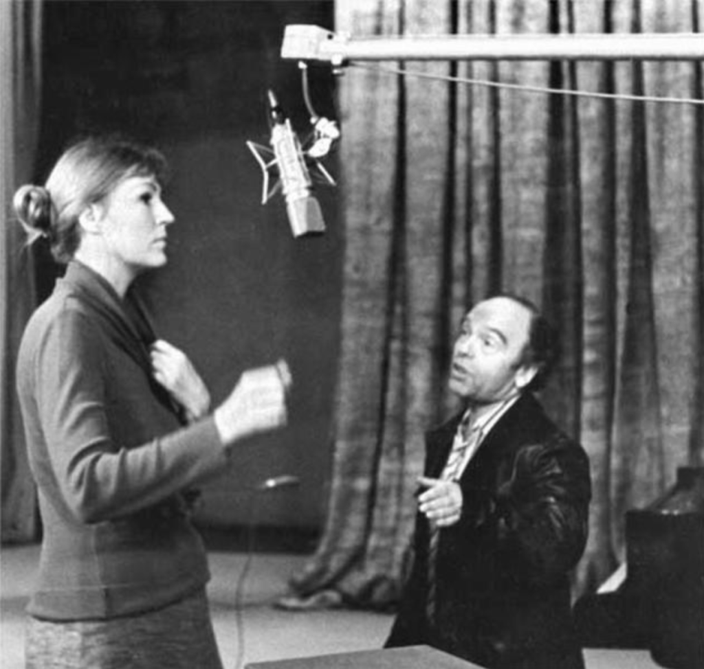 Анна Герман и Владимир Шаинский, стоп-кадр