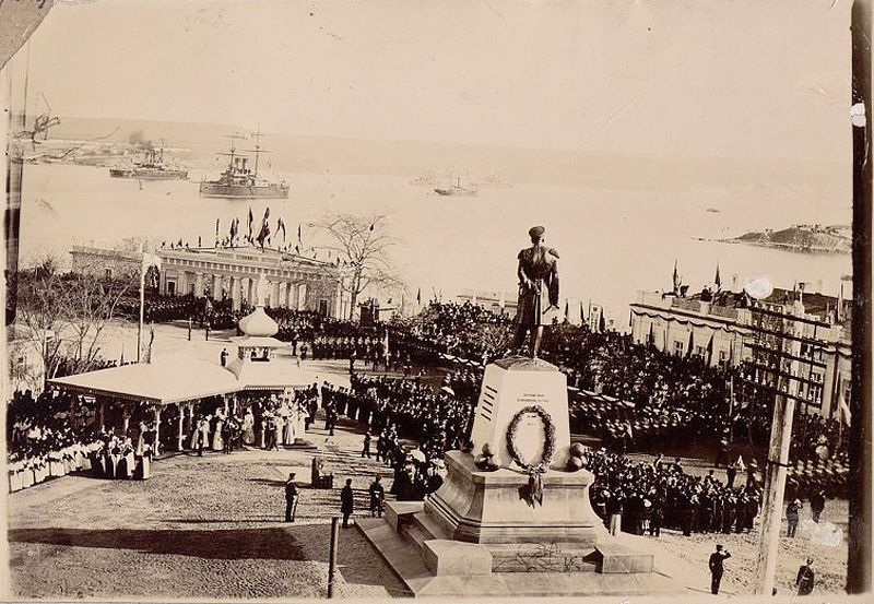 Севастополь, открытие памятника Нахимову в 1898 г.
