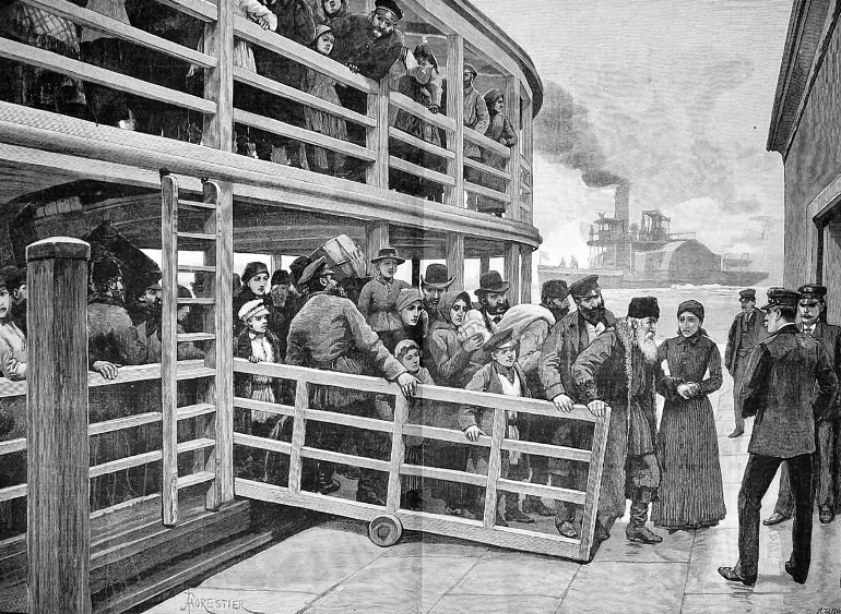 Прибытие русских беженцев в Стамбул, рисунок. Фото: russiancouncil.ru