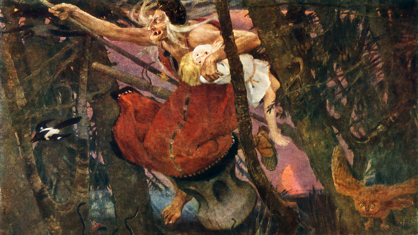 «Баба-яга»; Виктор Васнецов, 1917 г. 