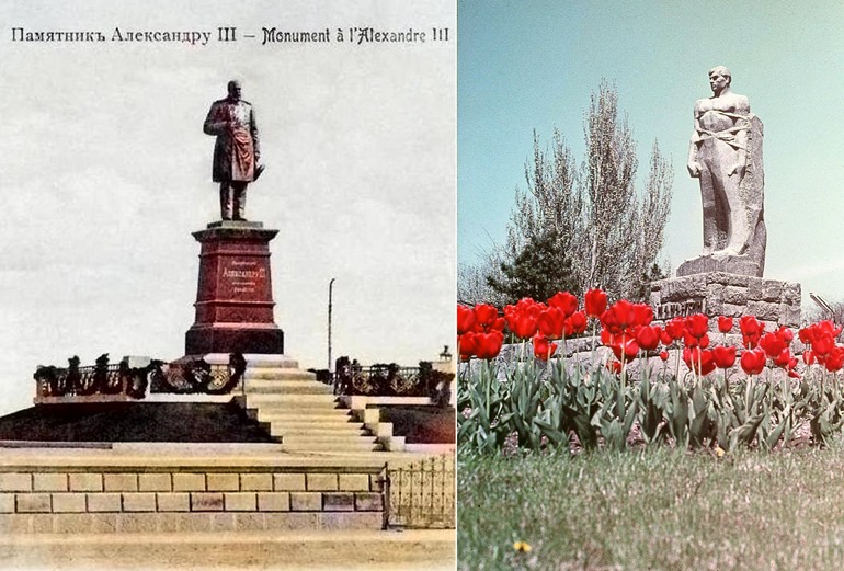 Памятники Александру III и И. А. Назукину