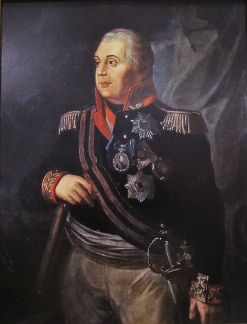 Последний прижизненный портрет М. И. Кутузова, изображённого с лентой ордена Святого Георгия 1-й степени. Р. М. Волков, 1813 г. Фото: wikimedia.org