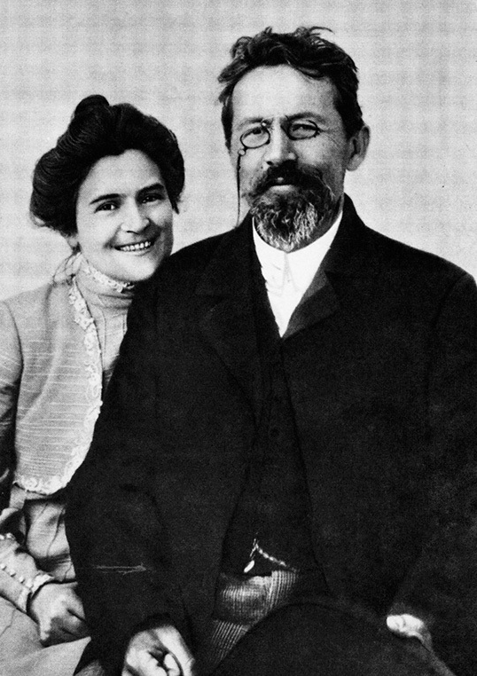 А. П. Чехов с женой Ольгой Книппер-Чеховой. 1901 г.