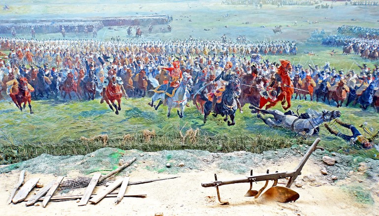 Attack of Marshall Ney / Panorama of the Battle of Waterloo, Belgium