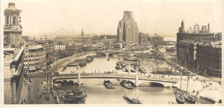Вид Шанхая. 1940-е гг.