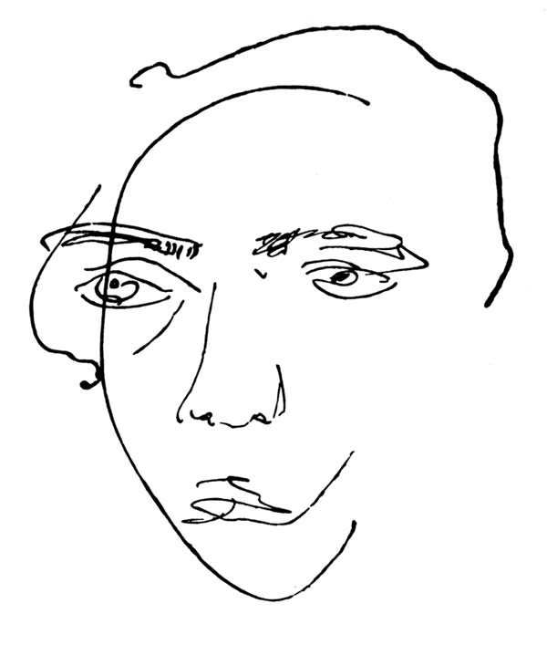 Велимир Хлебников, автопортрет