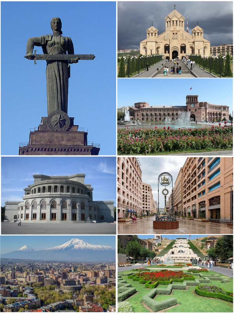 Армения. Ереван. Фото: Omicroñ'R / ru.ruwiki.ru (CC BY-SA 4.0)###https://ru.ruwiki.ru/wiki/Файл:Collage_of_attractions_in_Yerevan.png#/media/Файл:Collage_of_attractions_in_Yerevan.png