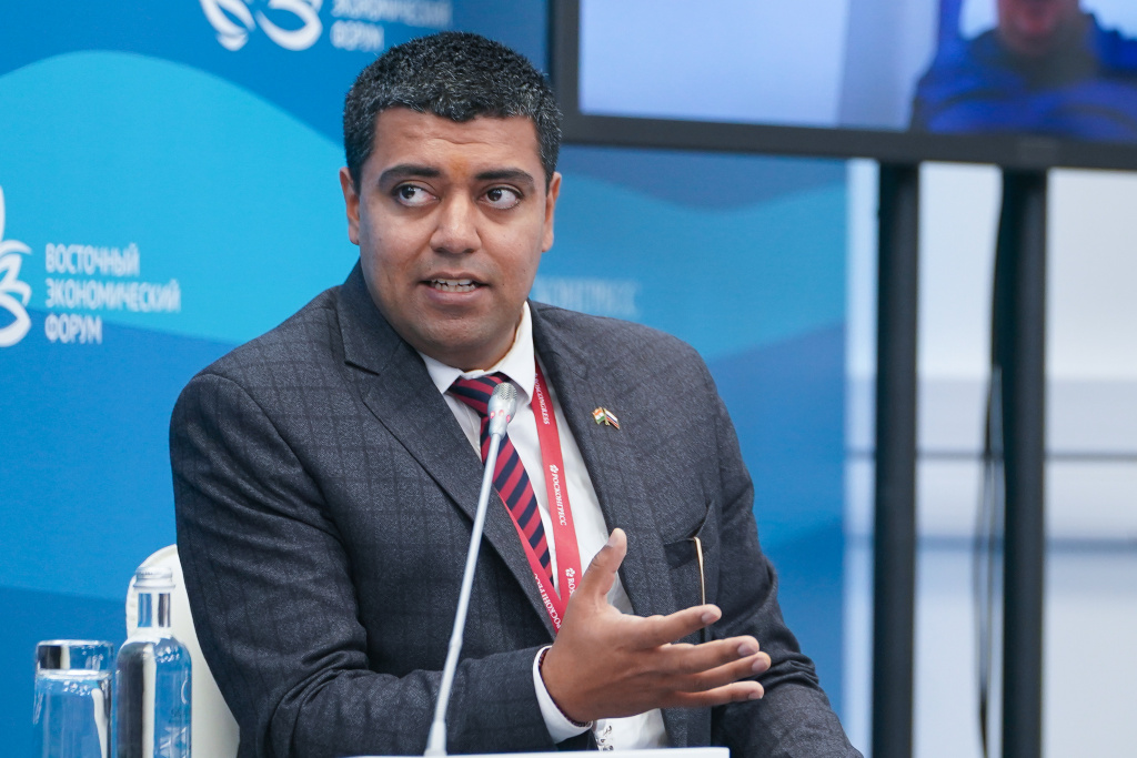 Ришабх Сетхи, выступление на Восточном экономическом форуме, 2025 г. Фото: Фонд Росконгресс###https://roscongress.org/